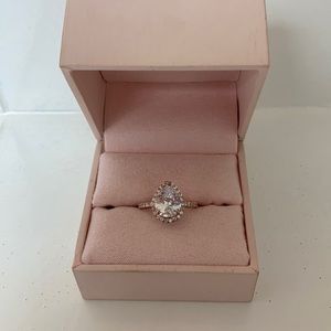 2 Ct pear shape synthetic diamond.